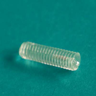 Plastic Slotted Set Polycarbonate PC Acrylic Screw With Flat Point