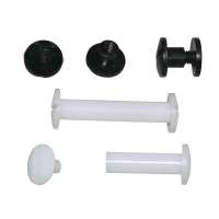 Plastic Book Binding Screws Black Plastic Male and Female Screws Chicago Screws