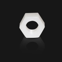 Factory supply Plastic Polyvinylidene fluoride PVDF Hexagon Nut Plastic nut