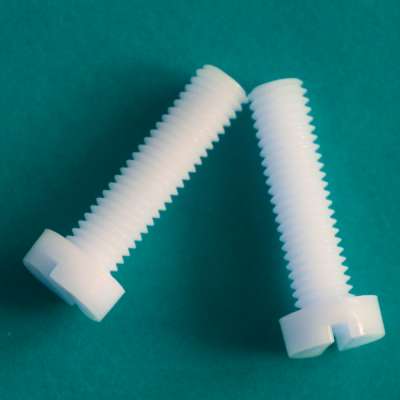 Plastic Slotted cheese Head Screws  Polyamide Nylon PA66 Screw